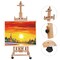 Kitcheniva Heavy-Duty Large Artist Wood H-Frame Easel Stand